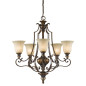 Preview: Elstead Kelham Hall Kronleuchter E27 5-fach Florenz Gold, Britische Bronze