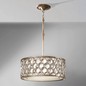 Preview: Elstead Lucia Hängeleuchte E27 3-fach 20cm Brüniertes Silber