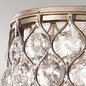 Preview: Elstead Lucia Deckenleuchte E27 2-fach 21cm Brüniertes Silber