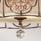 Preview: Elstead Marcella Deckenleuchte E27 3-fach Britische Bronze, oxidierte Bronze