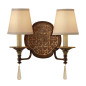 Preview: Elstead Marcella Wandleuchte E14 2-fach Britische Bronze, oxidierte Bronze