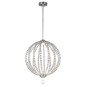 Preview: Elstead Oberlin LED Hängeleuchte 2-fach 55cm Satiniertes Nickel