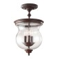 Preview: Elstead Pickering Lane Deckenleuchte E14 3-fach Heritage Bronze