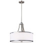 Preview: Elstead Prospect Park Hängeleuchte E27 4-fach Satin Nickel, Chrom