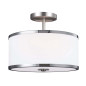 Preview: Elstead Prospect Park Hängeleuchte E27 2-fach Satin Nickel, Chrom