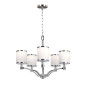 Preview: Elstead Prospect Park Kronleuchter E27 5-fach Satin Nickel, Chrom