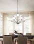 Preview: Elstead Prospect Park Kronleuchter E27 9-fach Satin Nickel, Chrom