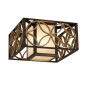 Preview: Elstead Remy Deckenleuchte E27 2-fach Heritage Bronze, parisserie Gold