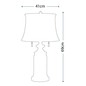 Preview: Elstead Stateroom Tischleuchte E27 2-fach Antikes Nickel