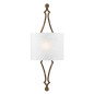 Preview: Elstead Tilling Wandleuchte E27 Abgenutztes Blattgold