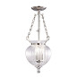 Preview: Elstead Finsbury Park Hängeleuchte E14 3-fach Small Poliertes Nickel