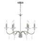 Preview: Elstead Finsbury Park Kronleuchter E14 6-fach Poliertes Nickel