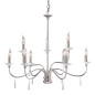 Preview: Elstead Finsbury Park Kronleuchter E14 9-fach Poliertes Nickel