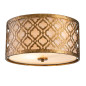 Preview: Elstead Arabella Deckenleuchte E27 2-fach Gebeiztes Gold
