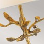 Preview: Elstead Audubon Park Tischleuchte E27 Gebeiztes Gold Creme