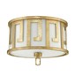 Preview: Elstead Lemuria Deckenleuchte E27 2-fach Gebeiztes Gold Elfenbein