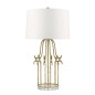 Preview: Elstead Stella Tischleuchte E27 Gebeiztes Gold Creme