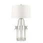 Preview: Elstead Stella Tischleuchte E27 Gebeiztes Silber Creme