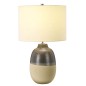 Preview: Elstead Grange Park Tischleuchte E27 Grau, braun Creme, Made in UK