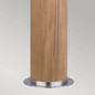 Preview: Elstead Poole Außen-Stehleuchte E27 67cm Rostfreier Stahl und Teakholz IP55