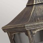 Preview: Elstead Cricklade Außen-Wandleuchte E27 Schwarz, Gold IP44