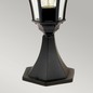 Preview: Elstead Ledbury Außen-Stehleuchte E27 48cm Schwarz IP44
