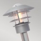Preview: Elstead Helsingor Außen-Stehleuchte E27 100cm Silber IP44