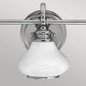 Preview: Elstead Ainsley LED Wandleuchte G9 3-fach Poliertes Chrom IP44