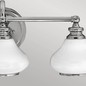 Preview: Elstead Ainsley LED Wandleuchte G9 3-fach Poliertes Chrom IP44