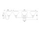 Preview: Elstead Ainsley LED Wandleuchte G9 3-fach Poliertes Chrom IP44