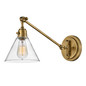 Preview: Elstead Arti  Wandleuchte E27 Hertiage Messing, Klarglas Schirm Glas klar