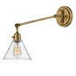 Preview: Elstead Arti  Wandleuchte E27 Hertiage Messing, Klarglas Schirm Glas klar