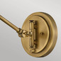 Preview: Elstead Arti  Wandleuchte E27 Hertiage Messing, Klarglas Schirm Glas klar