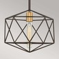 Preview: Elstead Astrid Hängeleuchte E27 Metallische, matte Bronze