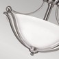 Preview: Elstead Bolla Deckenleuchte E27 2-fach 36cm Nickel gebürstet