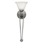 Preview: Elstead Bolla Wandleuchte E27 66cm Nickel gebürstet