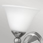 Preview: Elstead Bolla Wandleuchte E27 66cm Nickel gebürstet