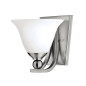 Preview: Elstead Bolla Wandleuchte E27 22cm Nickel gebürstet
