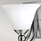 Preview: Elstead Bolla Wandleuchte E27 22cm Nickel gebürstet