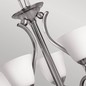 Preview: Elstead Bolla Kronleuchter E27 5-fach Nickel gebürstet