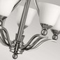 Preview: Elstead Bolla Kronleuchter E27 5-fach Nickel gebürstet