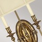 Preview: Elstead Cambridge Wandleuchte E14 2-fach 45cm Brüniertes Messing