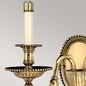 Preview: Elstead Cambridge Wandleuchte E14 2-fach 27cm Brüniertes Messing