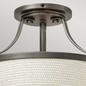 Preview: Elstead Charlotte Deckenleuchte E27 3-fach Antikes Nickel