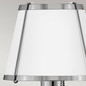 Preview: Elstead Clarke Wandleuchte E27 Nickel poliert und weißer Metallschirm Weiß