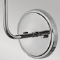 Preview: Elstead Clarke Wandleuchte E27 Nickel poliert und weißer Metallschirm Weiß