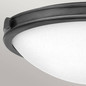 Preview: Elstead Collier Deckenleuchte E27 3-fach Schwarzes Oxid Glas klar mit Luftbläschen