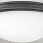 Preview: Elstead Collier Deckenleuchte E27 3-fach Schwarzes Oxid Glas klar mit Luftbläschen