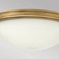 Preview: Elstead Collier Deckenleuchte E27 3-fach Heritage Messing