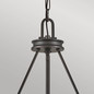 Preview: Elstead Collier Pendelleuchte E14 4-fach Schwarzes Oxid Glas klar mit Luftbläschen